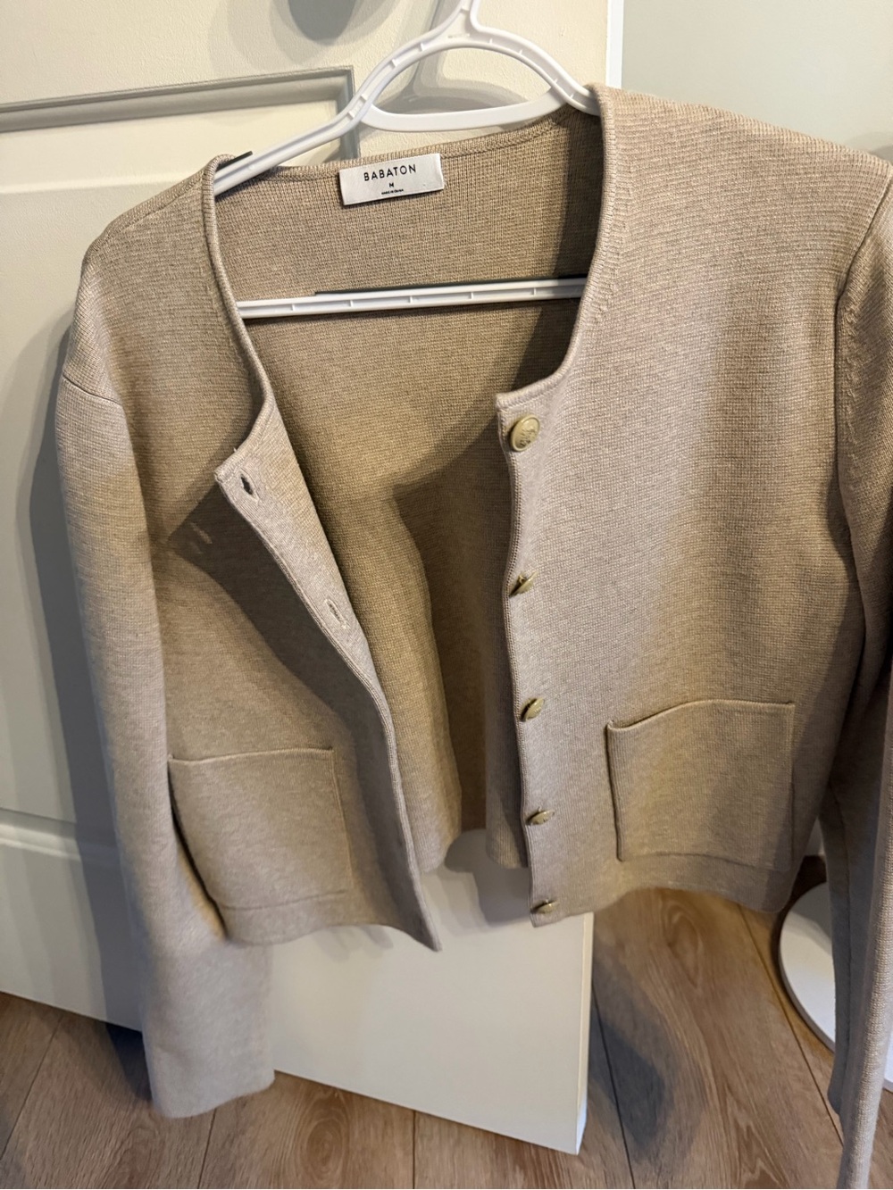 Babaton Women's Cream cardigan